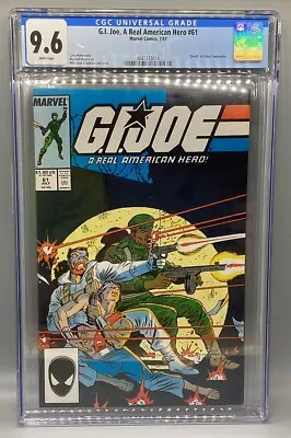 Buy G.I. Joe: A Real American Hero #61 - 1987 - Marvel Comics - CGC 9.6 • 55.96£