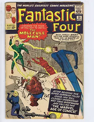 Buy Fantastic Four #20 Marvel 1963 '' The Molecule Man ! '' • 197.65£