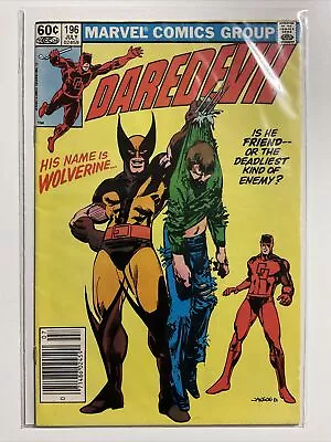 Buy Daredevil #196 Wolverine Newsstand 1983 Marvel MCU • 24.10£