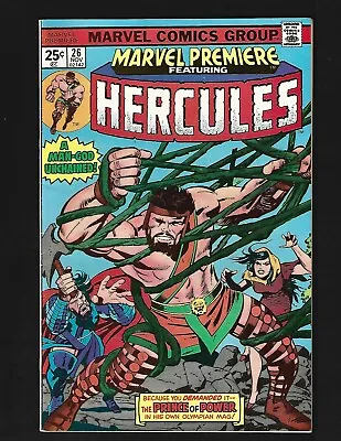 Buy Marvel Premiere #26 FNVF Kirby 1st Solo Hercules Zeus Typhon Olympus 1st Cylla • 11.02£