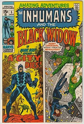 Buy Amazing Adventures #5 The Inhumans And The Black Widow (1970 Series)  VFN/NM • 39.95£