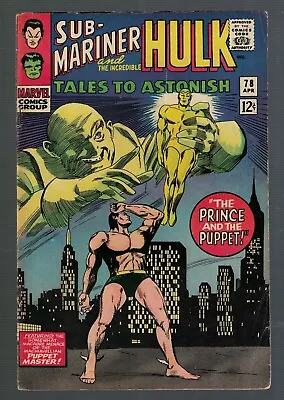 Buy Marvel Comics 78 6.5 FN+ Tales To Astonish Sub Mariner Puppet Master Appearance • 79.99£