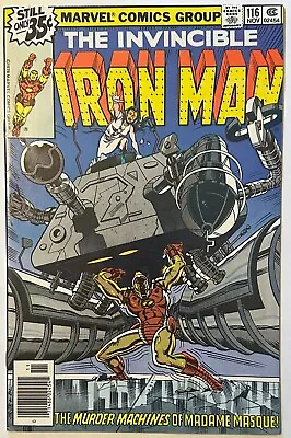 Buy 1978- Marvel- Invincible Iron Man- #116-Madame Masque- Newsstand- VF/NM 9.0/9.2 • 11.86£