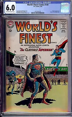 Buy World's Finest # 140 - CGC 6.0 - 1964 - Clayface Superman - Last Green Arrow • 108.43£