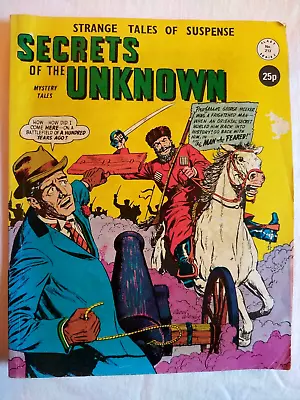 Buy SECRETS Of UNKNOWN 213 Strange Tales Of Suspense Alan Class Vintage Comic 70-80s • 4.50£