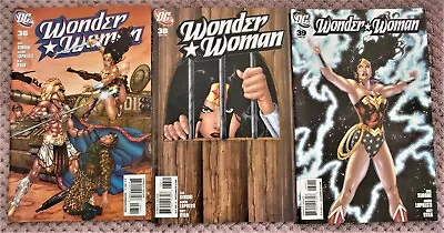 Buy Wonder Woman - X 3 #36 - #38 - #39 Dc Comics N0v 09 Jan & Feb 10 - • 5.25£