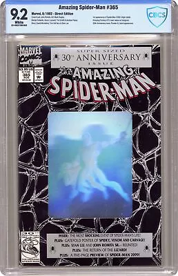 Buy Amazing Spider-Man #365D CBCS 9.2 1992 22-45C27BB-003 1st App. Spider-Man 2099 • 74.32£