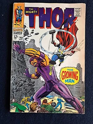 Buy The Mighty Thor 140 Marvel Comics 1967 1st Appearance The Growing Man  • 13.44£