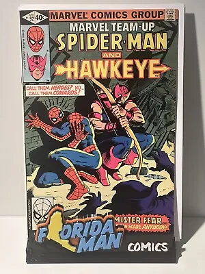 Buy Marvel Team-Up #92 VF Spidey & Hawkeye 1980 • 2.36£