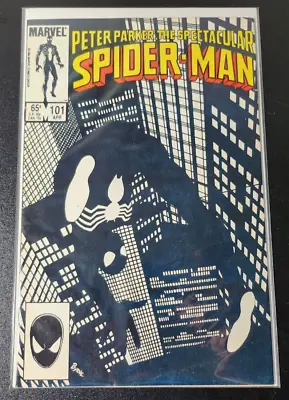 Buy The Spectacular Spider-Man #101 Vintage John Byrne Black Costume Cover Art 1985 • 27.60£
