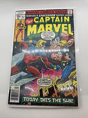 Buy CAPTAIN Marvel 57 1978 THOR App!  Marvel Comics B&B Fast Shipping!! • 31.18£