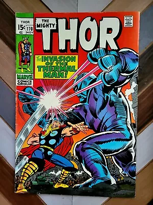 Buy THOR #170 (Marvel Comics, November 1969) 2nd THERMAL MAN • 14.36£