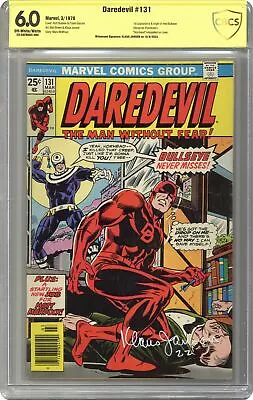 Buy Daredevil #131 CBCS 6.0 SS Klaus Janson 1976 23-0AFB6AC-080 1st New Bullseye • 383.44£