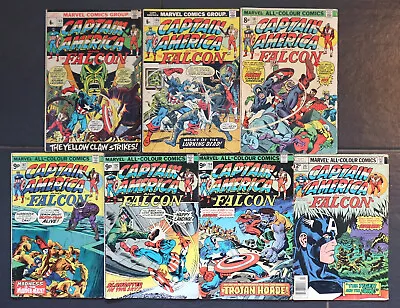 Buy 7 X Vintage CAPTAIN AMERICA & FALCON Marvel Comics Magazines Bundle • 15.99£