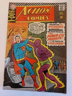 Buy Action Comics 340 1st Appearance Of Parasite - Includes Superman Pin Up VFN/NM • 126£