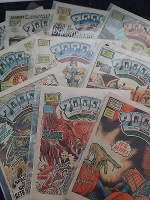 Buy Vintage 2000 AD Comics Bundle Of 10 Num 360 To 369 Featuring Judge Dredd Sifi • 19£