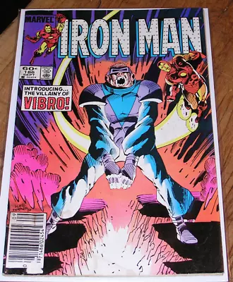 Buy Iron Man #186  Introducing The Villainy Of VIBRO!  (Marvel-Sept.1984) • 1.18£