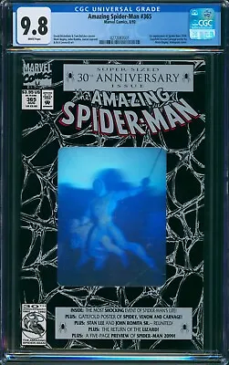 Buy Amazing Spider-Man #365 (Marvel, 1992) CGC 9.8 White - 1st App. Spider-Man 2099 • 138.03£