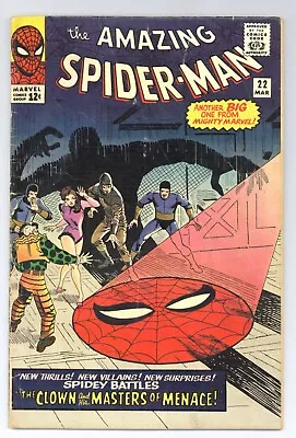 Buy Amazing Spider-Man 22 (VG) 1st Princess Python & Masters Of Menace! 1965 Y500 • 110.33£