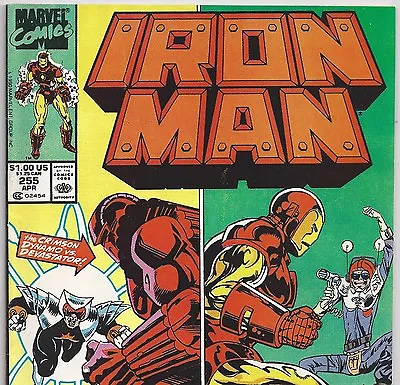 Buy The Invincible IRON MAN #255 With Crimson Dynamo From Apr 1990 In F/VF Con. NS • 6.43£