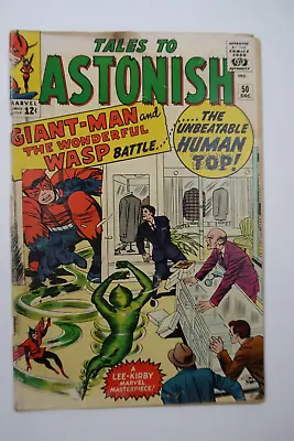 Buy Tales To Astonish #50 3rd Appearance Giant-Man 1st Human Top (Whirlwind) G+/VG • 41.97£