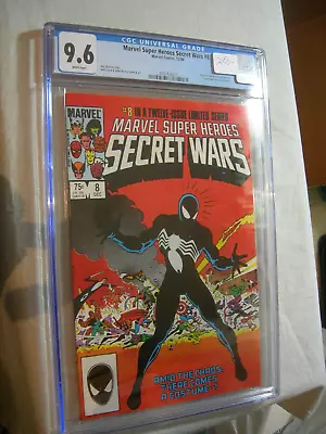Buy Marvel Super Heroes Secret Wars #8 CGC 9.6 Black Spider-Man Costume Origin • 199.87£