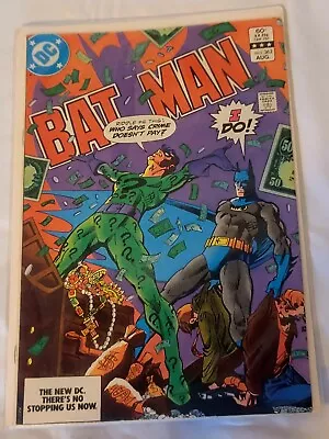Buy 1983 DC Comics, Batman 362 Riddler Cover Giordano  Moench Great Condition Pics • 14.27£
