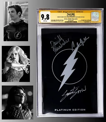 Buy SIGNED! Grant Gustin, Danielle Panabaker & Carlos Valdes Flash #800 CGC 9.8 NM/M • 619.63£