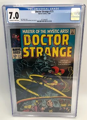 Buy Doctor Strange Issue #175 CGC Graded 7.0 Marvel Comic Book 1968 • 75.11£
