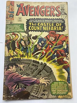 Buy THE AVENGERS #13 Silver Age Marvel Comics 1965 GD+ • 32.95£