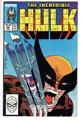 Buy Incredible Hulk #340 (1988) - Grade 5.0 - Iconic Mcfarlane Wolverine Cover! • 80.06£