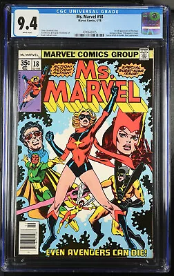 Buy Ms. Marvel #18 Dave Cockrum Cover CGC 9.4 - First Full Mystique • 279.83£
