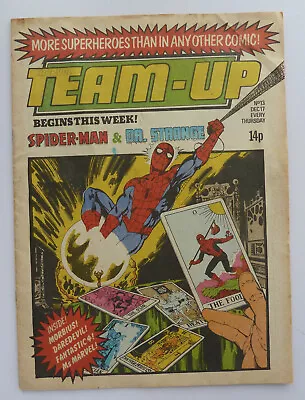 Buy Marvel Team-Up #13 - Spider-Man Dr Strange UK Marvel 17 December 1980 FN- 5.5 • 5.99£