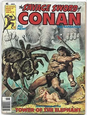 Buy The Savage Sword Of Conan #24, 1977, Marvel/Curtis Comic • 7£