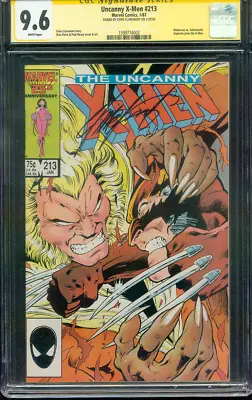 Buy Uncanny X Men 213 CGC SS 9.6 Claremont Wolverine Vs Sabretooth 1/1987 • 174.15£