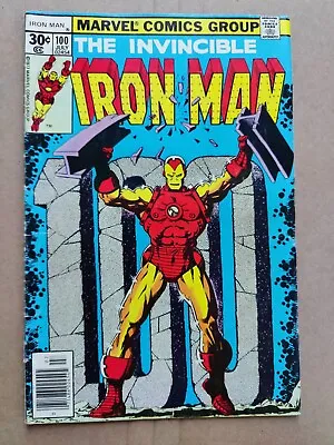 Buy IRON MAN #100 GD/VG Low Grade Classic Jim Starlin Cover Art Marvel 1977 (2) • 7.89£