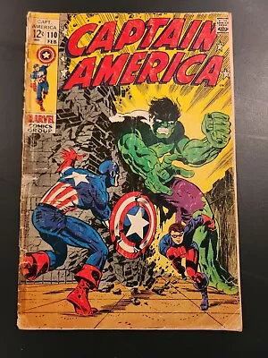 Buy Captain America #110 Steranko Cover.  Madame Hydra 1969 READER COPY • 16£