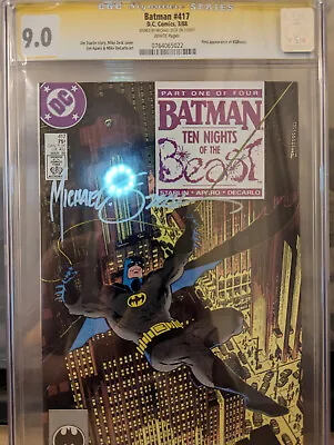 Buy Batman #417 CGC 9.0 SS Zeck 1988  • 80.31£