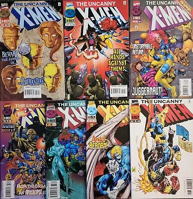 Buy The Uncanny X-Men #332, 333, 334, 335, 337, 338, 339 Marvel Comic Book Lot 1996 • 25.19£