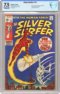 Buy Silver Surfer #15 CBCS 7.5 1970 22-066EAC8-028 • 277.48£