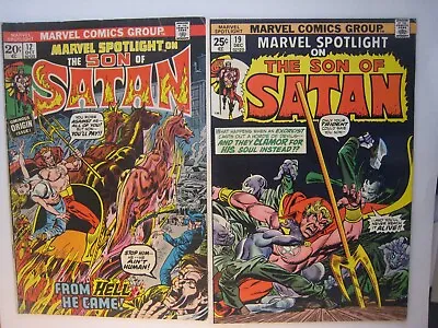Buy Lot # 04... 12 Bronze Marvel Horror Comics, 1st Son Of Satan, Vault,evil, Weird • 125.33£