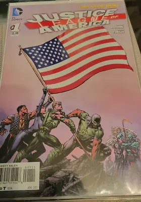 Buy Justice League Of America (2013) # 1 VF+  American Flag Cover. JOHNS | FINCH • 239.86£