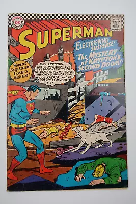 Buy Superman #189 Origin & Destruction Of Krypton II Created By Jor-El DC 1966 G+/VG • 17.99£