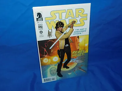 Buy Star Wars Rebel Heist #4 Luke Skywalker Dark Horse Signed By Adam Hughes AH! VF+ • 10.24£