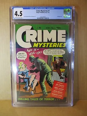 Buy Crime Mysteries 1 CGC 4.5 Bondage! Chilling Tales Transvestite Story 1952 Ribage • 632.45£