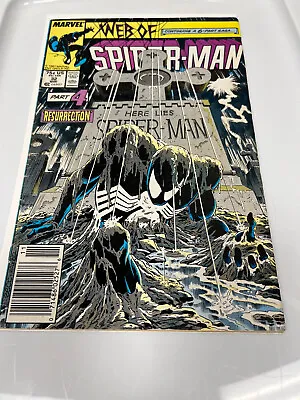 Buy Web Of Spider-Man #32 Marvel (1987) NEWSSTAND Key Kraven's Last Hunt Part 4 • 39.44£