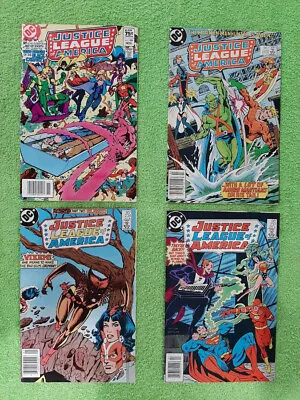 Buy Lot 4 JUSTICE LEAGUE AMERICA 220, 228, 234, 237 All Canadian NM Variants RD4395 • 4.73£