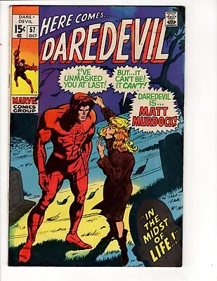 Buy Daredevil #57- 1969(THIS BOOK HAS MINOR RESTORATION SEE DESCRIPTION) • 17.69£