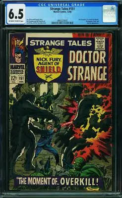 Buy Strange Tales 151 Cgc 6.5 Off White To White Pages 1st Sterenko  Work Marvel A8 • 112.43£