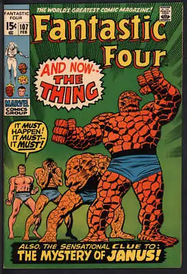 Buy Fantastic Four #107 7.5 // Marvel Comics 1971 • 57.91£